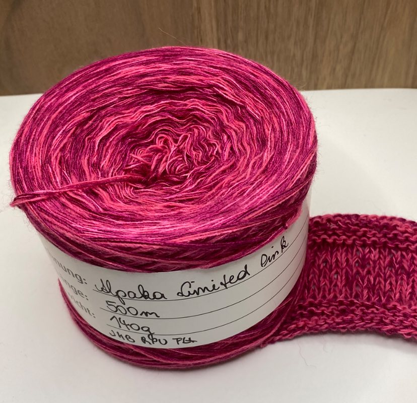 Alpaka Limited Pink 500m 4-fädig