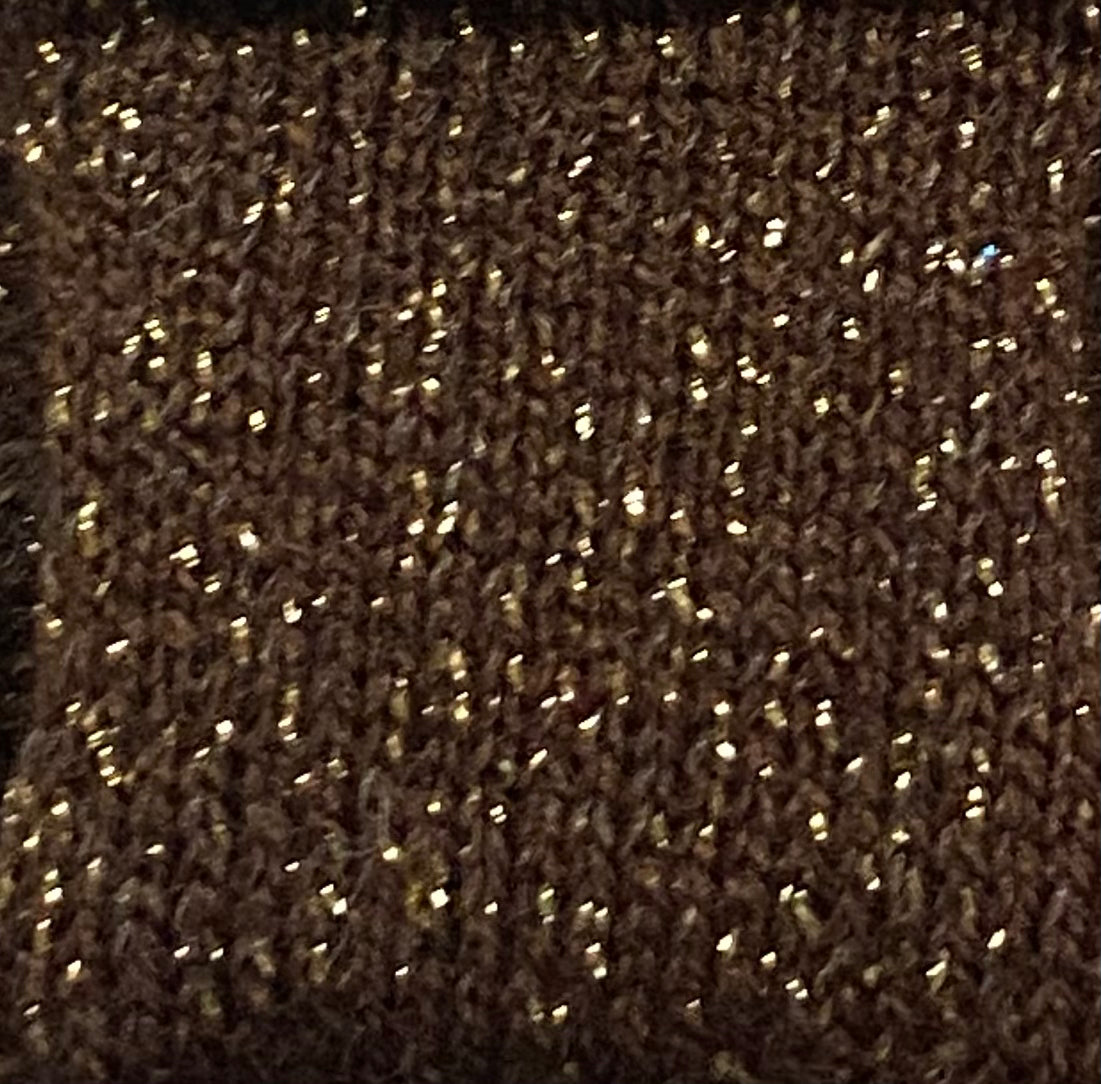 Dianalux dark brown with lurex gold