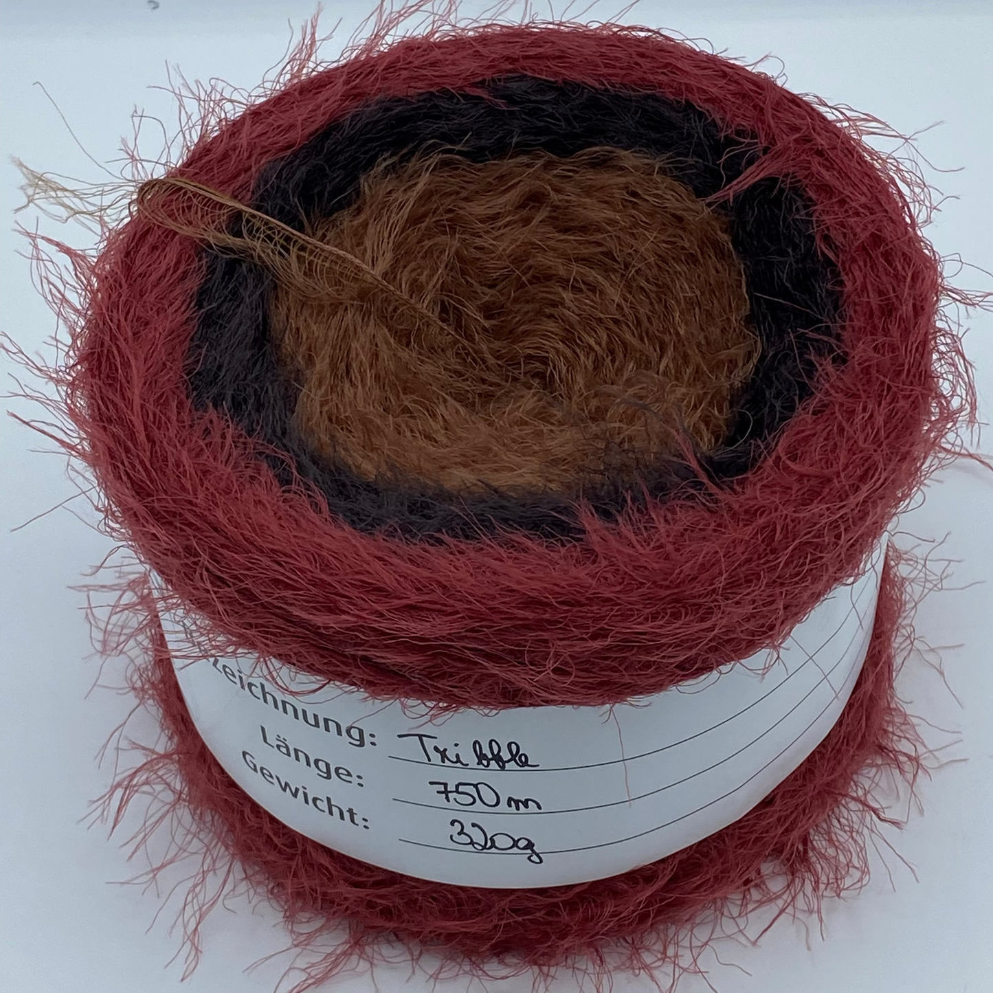 Tribble braun/schwarz/ weinrot 750m3-fädig