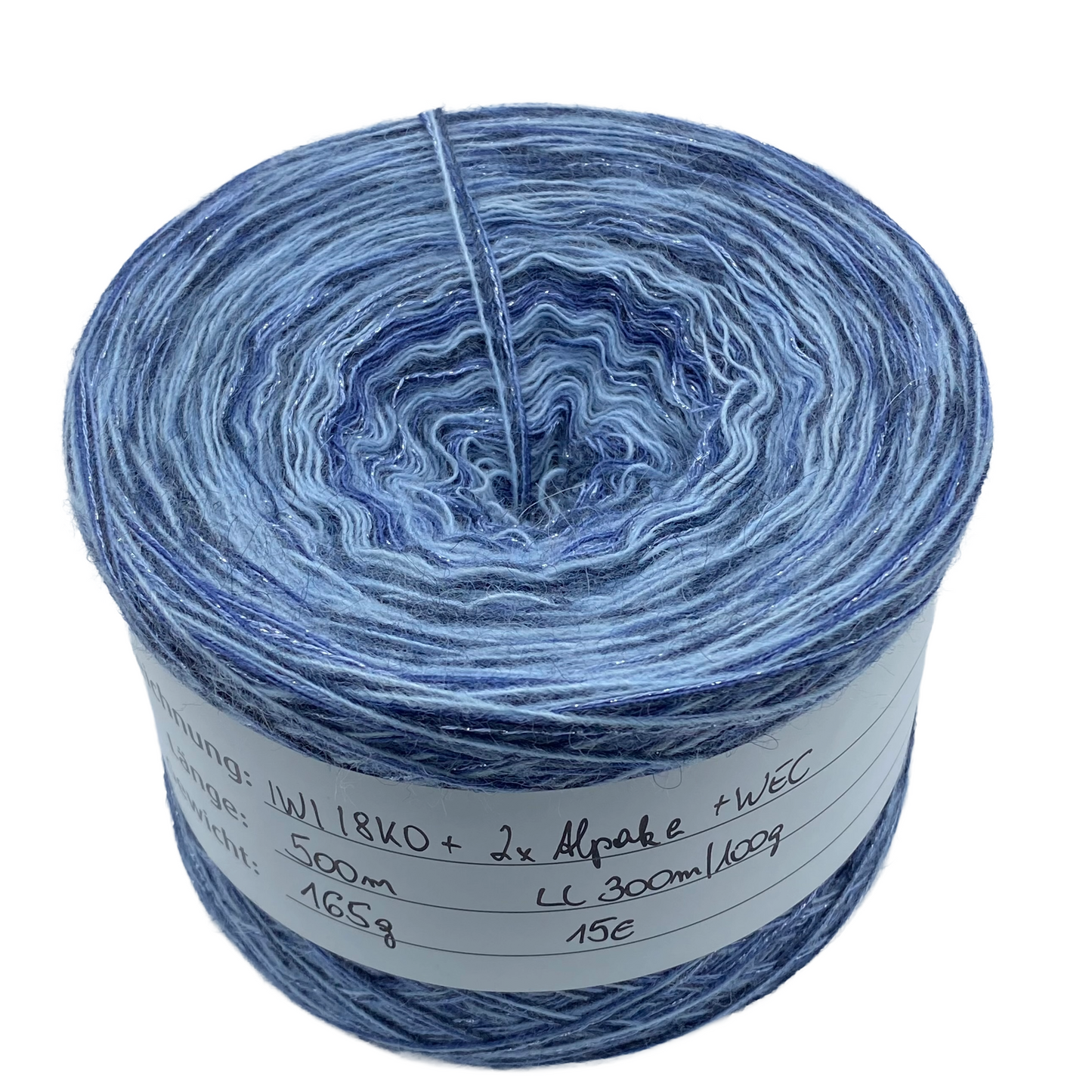 Sparkling Alpaka Blau 500m 5-fädig