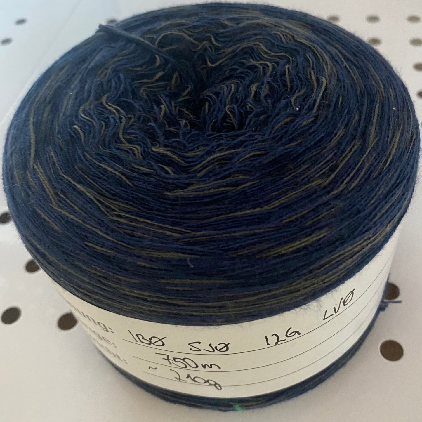 MD dunkelblau/khaki meliert 750m 4-fädig