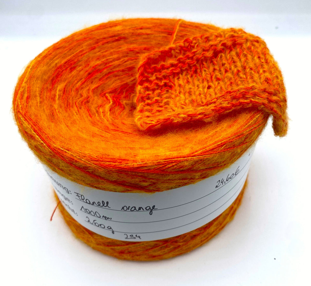 Flanell orange 3-fädig