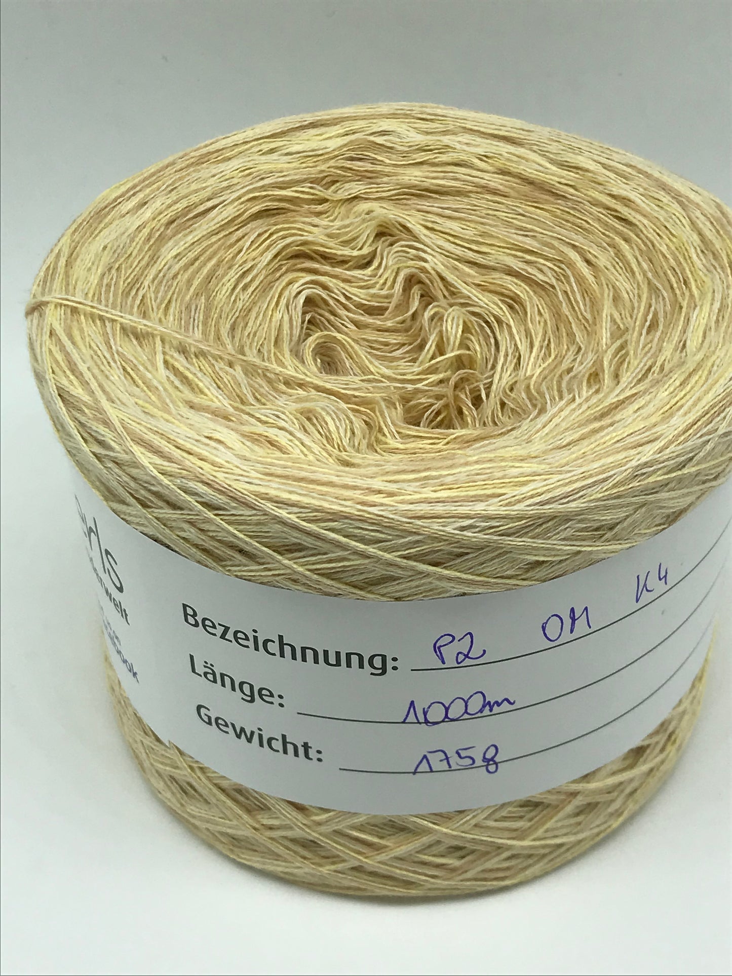 Bomuld gul/beige meleret