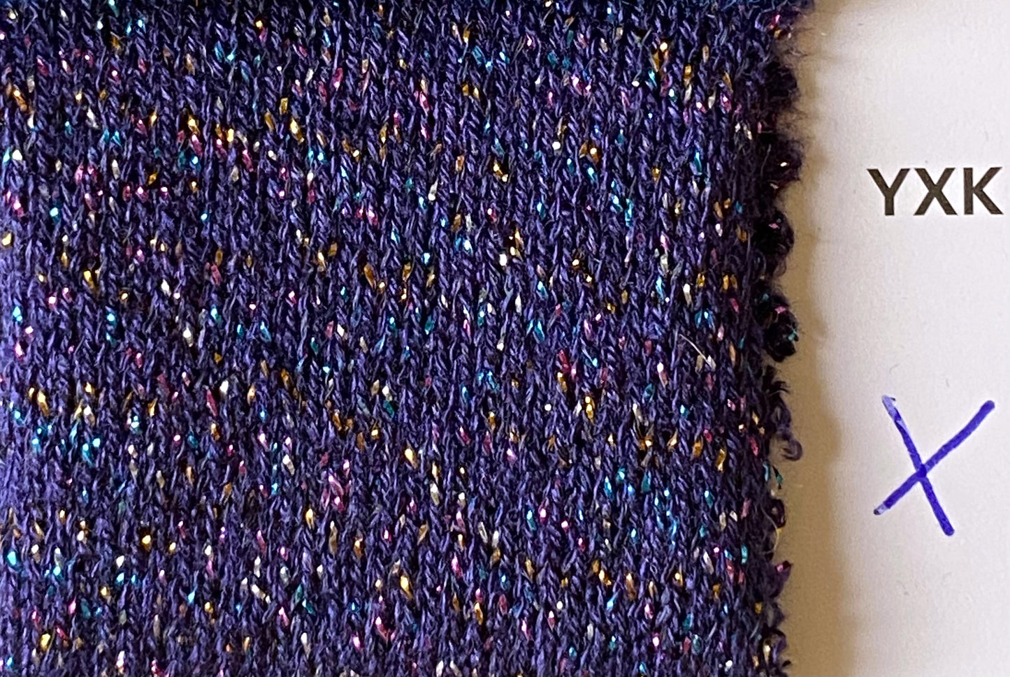 Dianalux Blauviolett mit Lurex Bunt