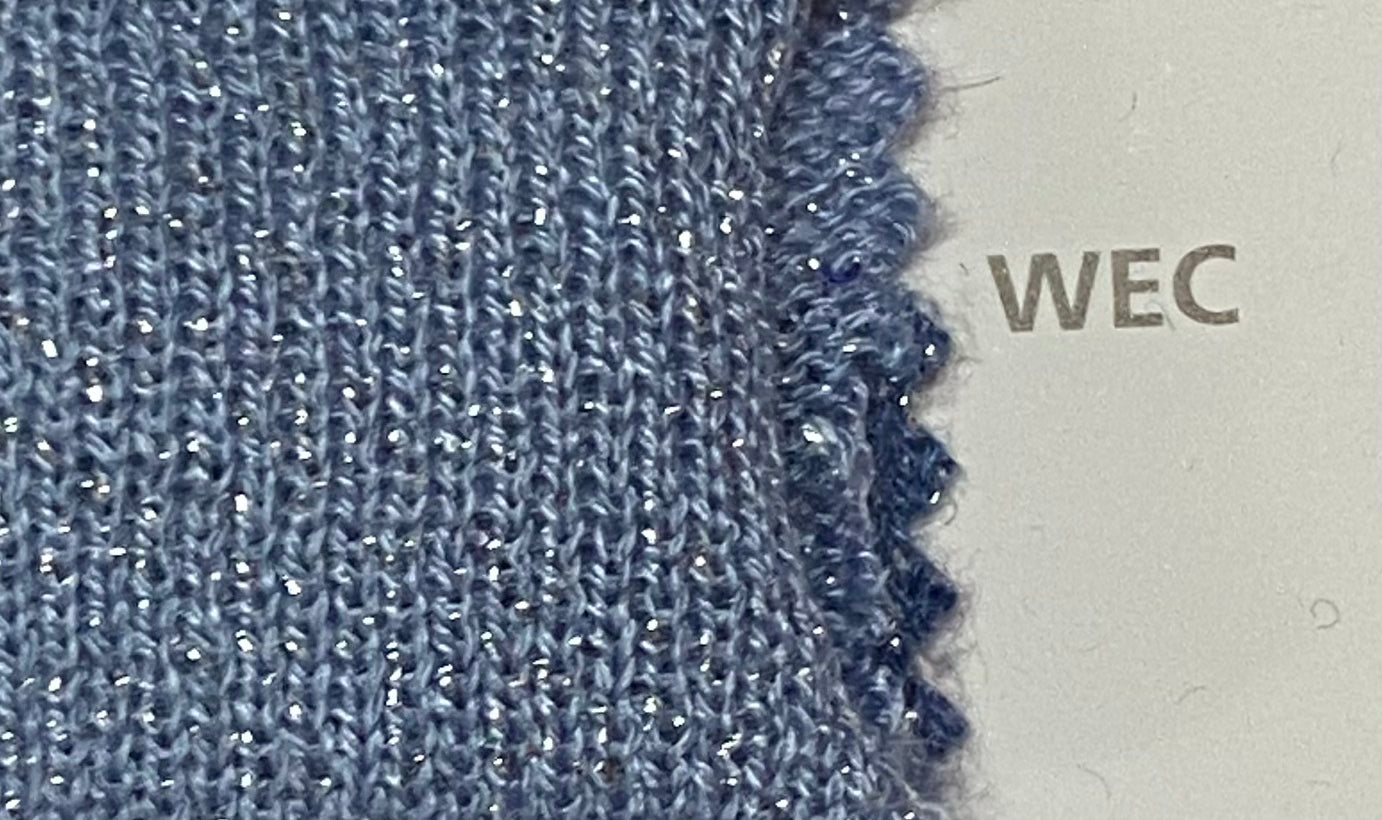 Dianalux  Taubenblau mit Lurex silber