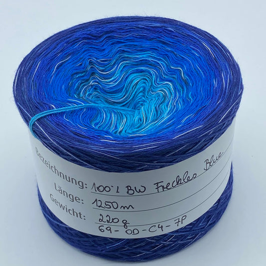 Cotton Blue Spreckles 1250m 3-fädig