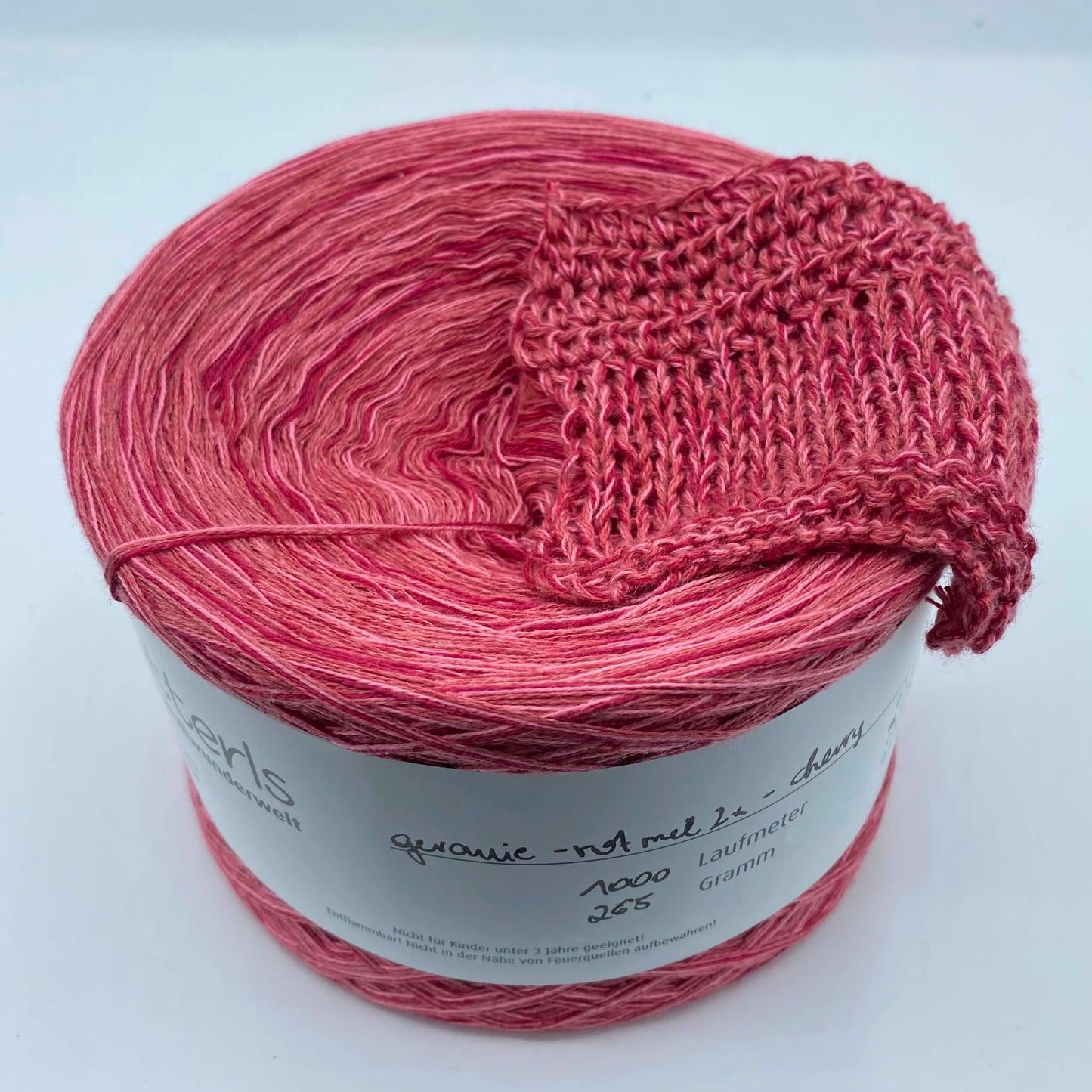 BP 2x rot mel. SF geranie cherry meliert 4-fädig