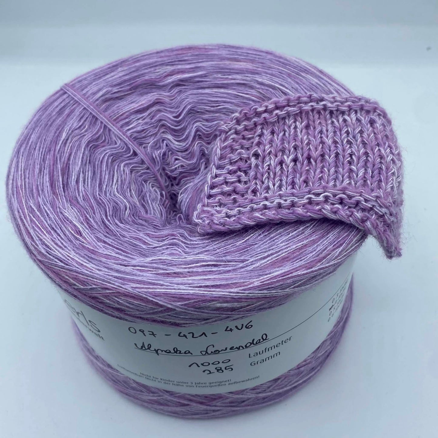 Alpaka Lavendel mel.  4-fädig