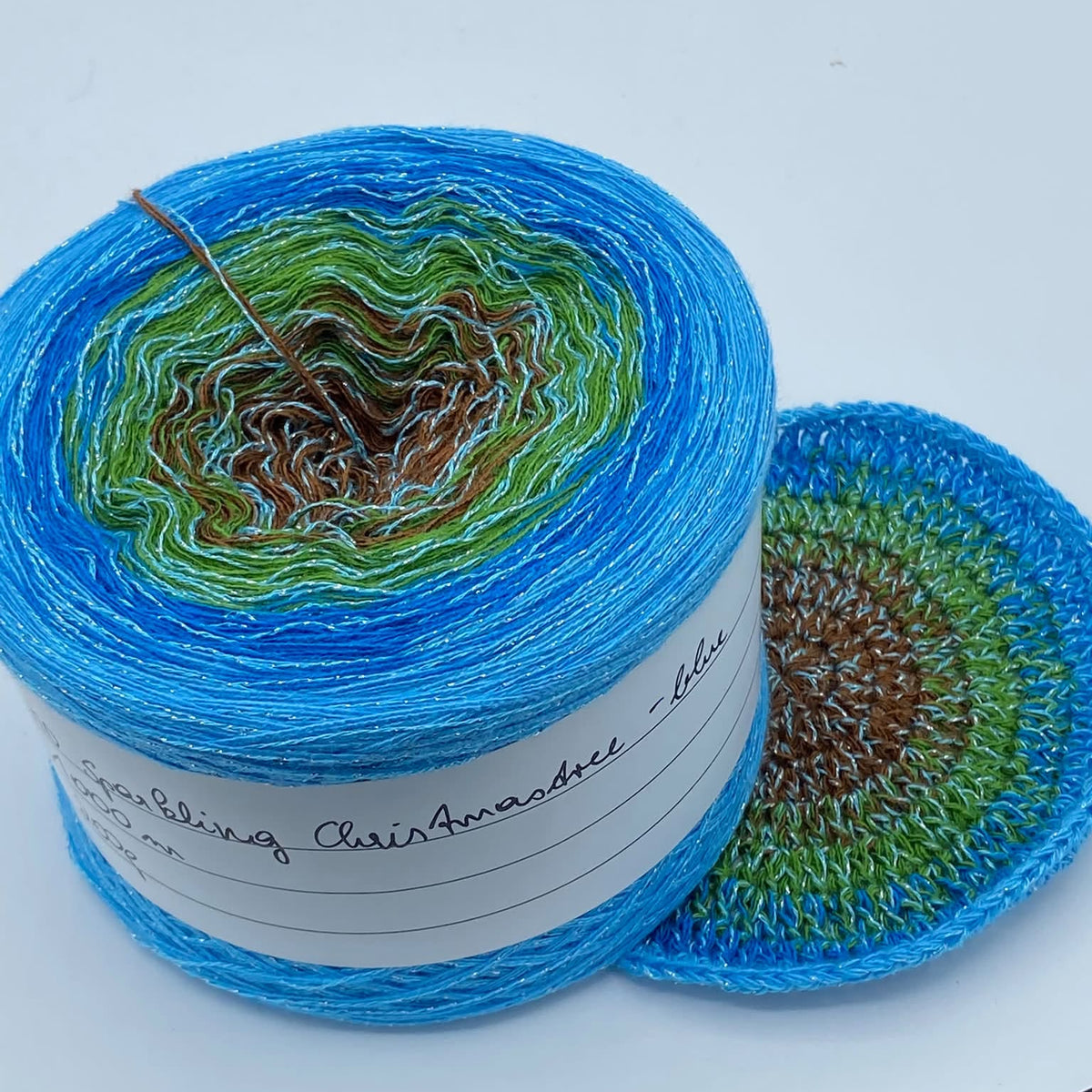 MD Sparkling Christmastree blue 1000m 3-fädig