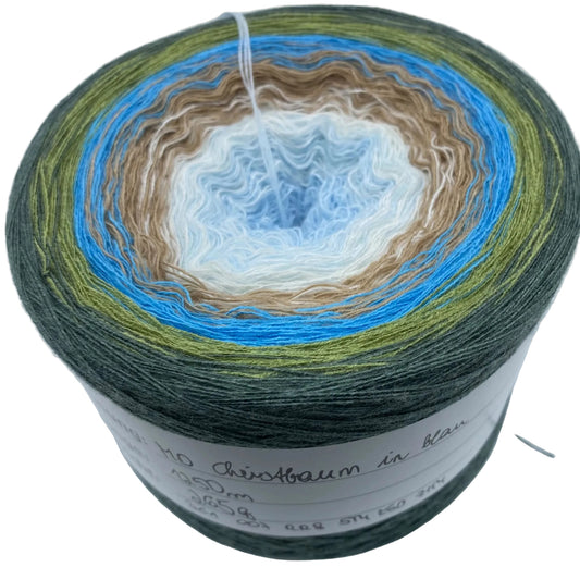MD Christbaum in blau 1250m 3-fädig