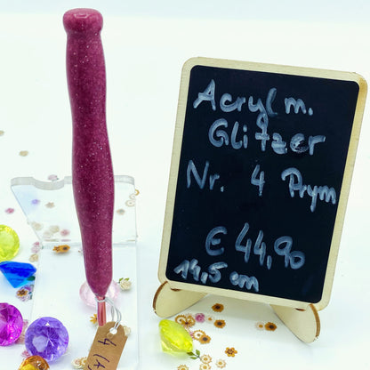 Häkelnadel Acryl mit Glitzer Prym rosa 4