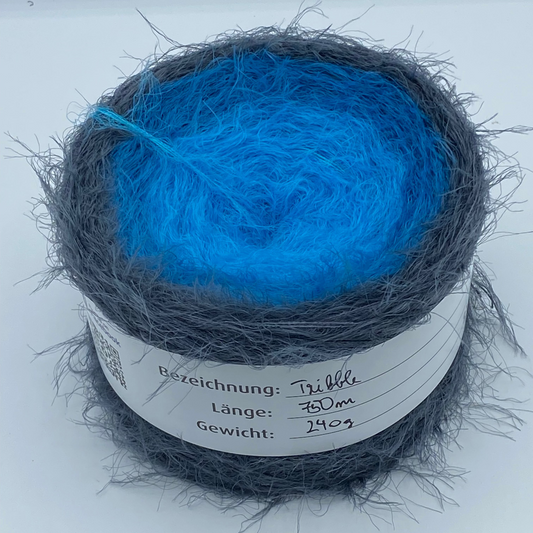 Tribble türkis/petrol/granit 750m 3-fädig