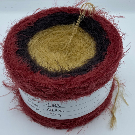 Tribble beige/schwarz/weinrot 1000m 3-fädig
