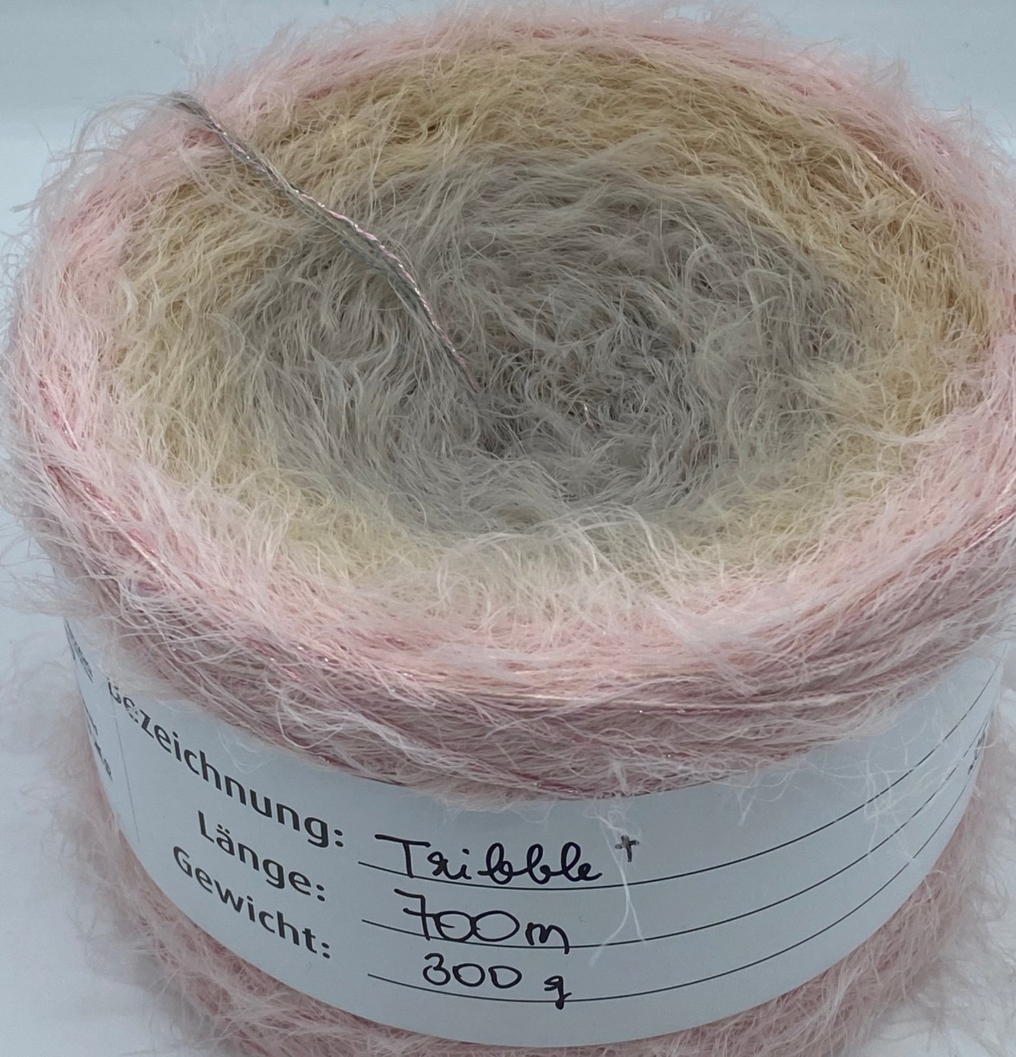 Sparkling Tribble hellgrau/beige rose 4-fädig