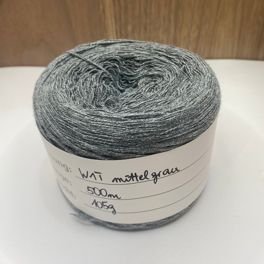 MD mittelgrau uni  500m 3-fädig