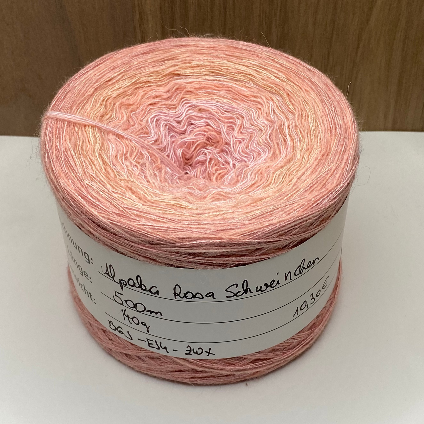 Alpaka Rosa Schweinchen 500m 4-fädig