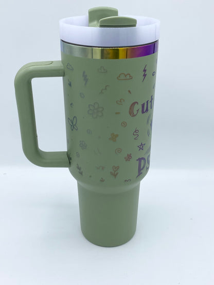 Thermobecher 1,2 l "Cute but Psycho"