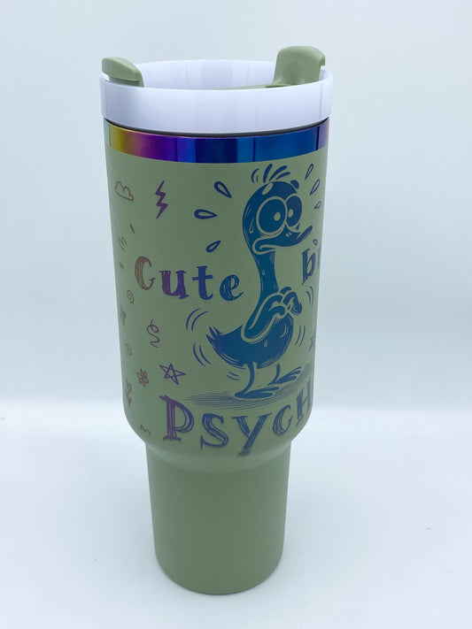 Thermobecher 1,2 l "Cute but Psycho"