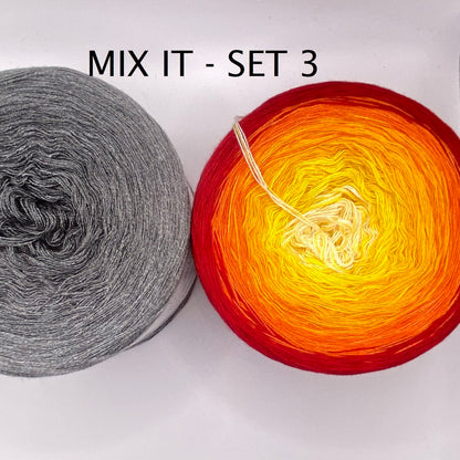 Mix it Set 3 yellow/red + W1T medium gray